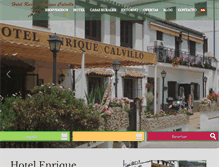 Tablet Screenshot of hotelenriquecalvillo.com